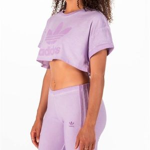 Adidas Lilac Set: Leggings/Top